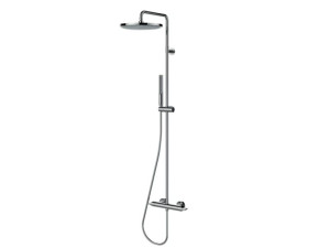 Термостатическая душевая колонна с переключателем с ручным душем