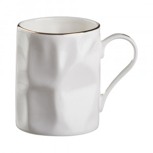 264-141 Посуда фарфоровая Кружка "Белая С Золотой Каймой" 400 мл Lefard