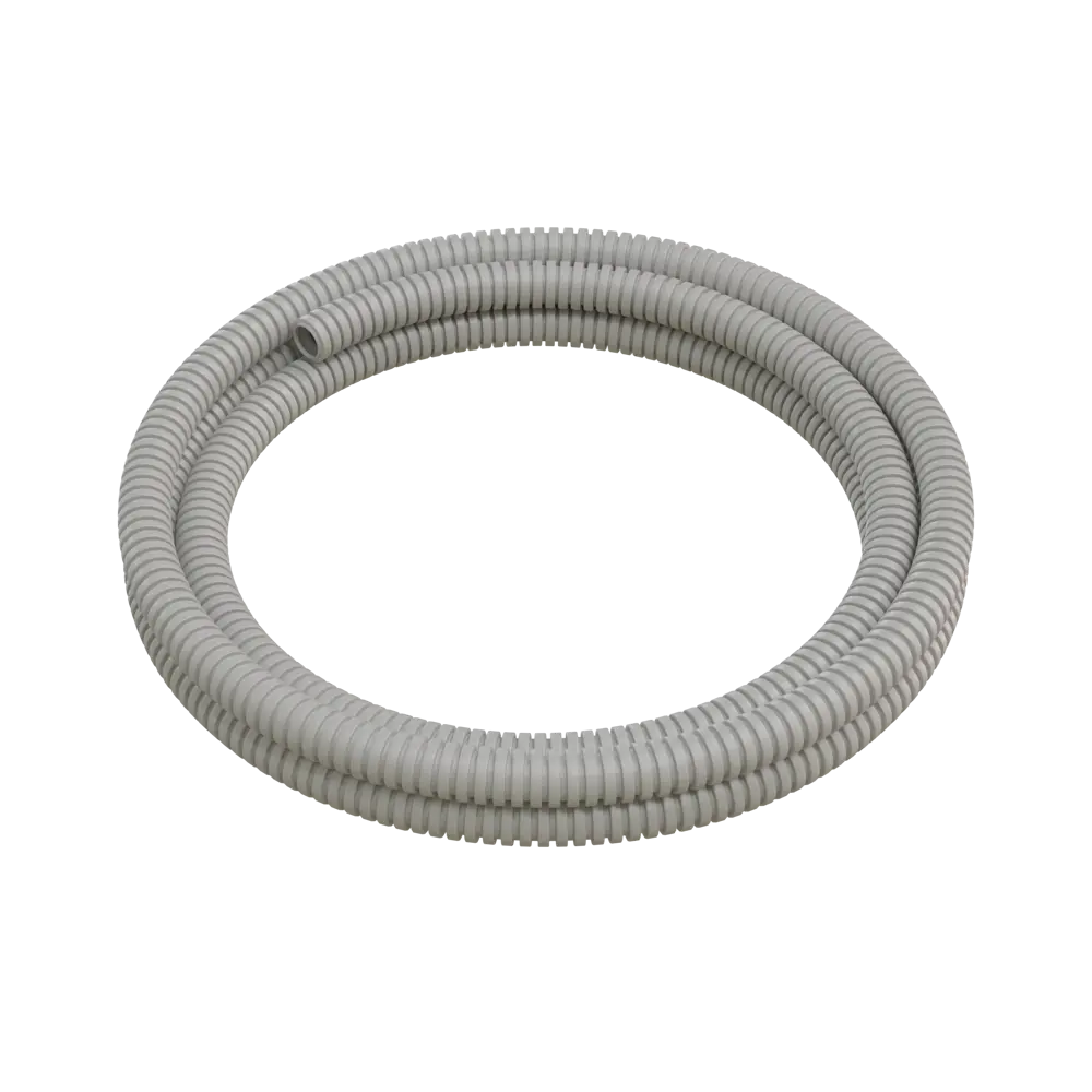 Труба гофрированная Экопласт D16 мм 3 м ПВХ легкая цвет серый STLM-2154833 - Вид №1