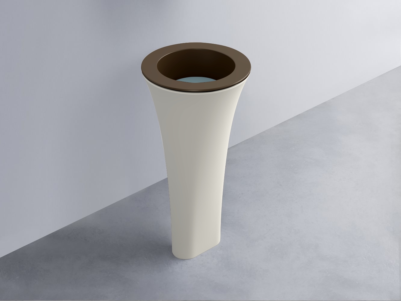 AMLA45-CA+AMPILT-PL+AMCOLT-TL Раковина Amedeo Tondo отдельностоящая cielo Enjoy + Amedeo Ceramica Cielo