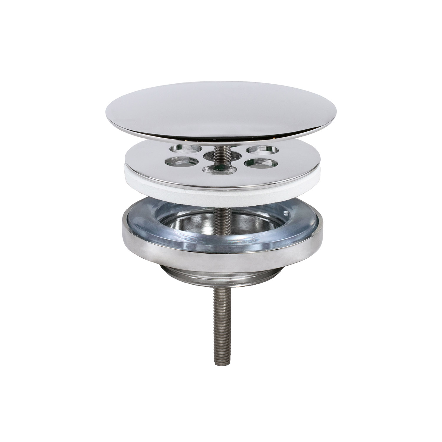 Всегда открытый сливной клапан для умывальника без перелива-134215028 TRES Drain