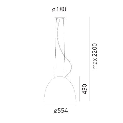 Алюминиевый подвесной светильник Artemide ARCH-00056576 - Вид №5