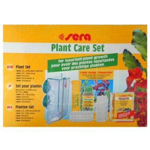 УТ0017101 Наб для ухода за раст-ми Plant Care Set, CO2-Start,Florena 100мл,Florenette-A 24т,Flore Plus24т SERA 