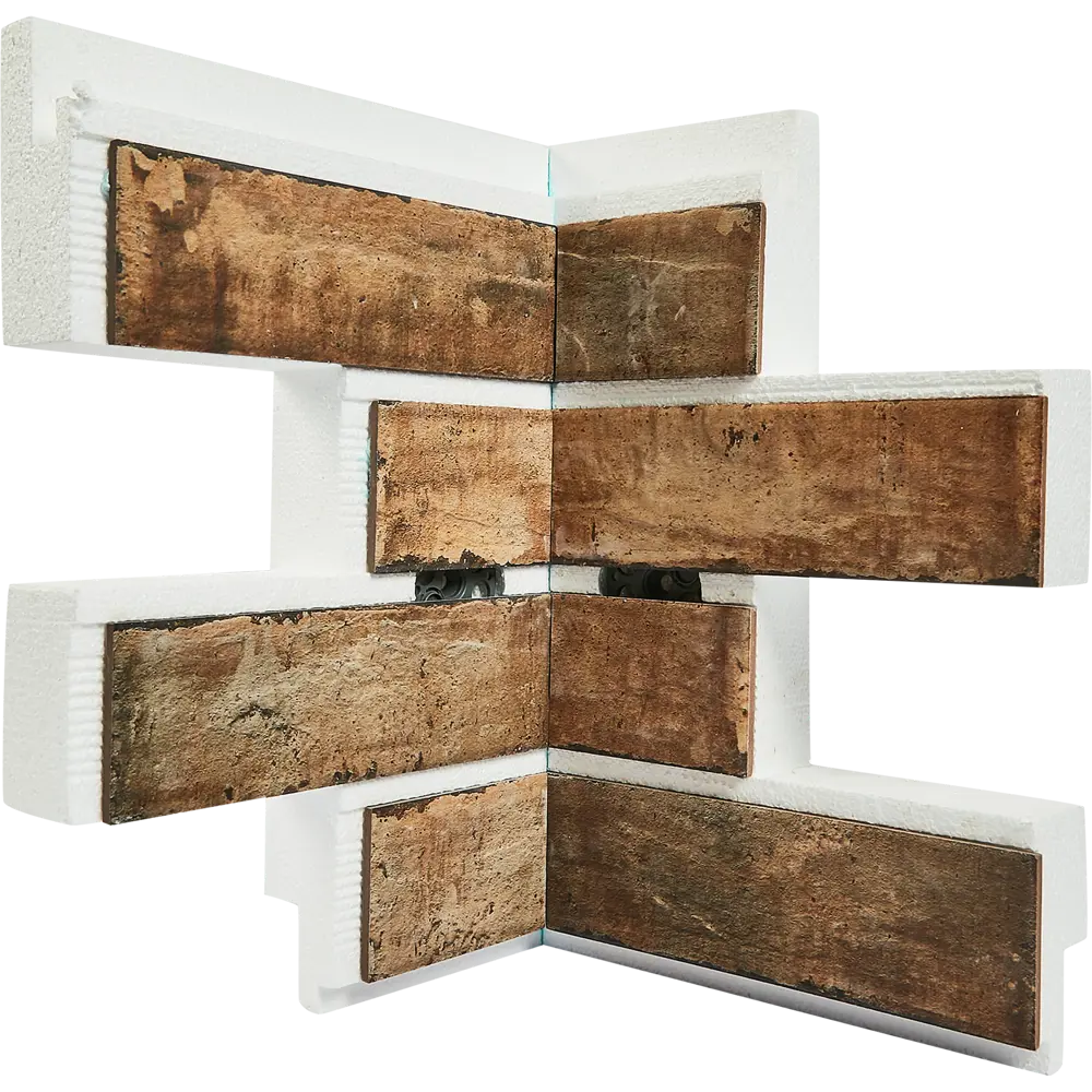 Термопанель внутренний угол Мосстрой-31 Brick House палевый 31x31x41x5 см STLM-2024230