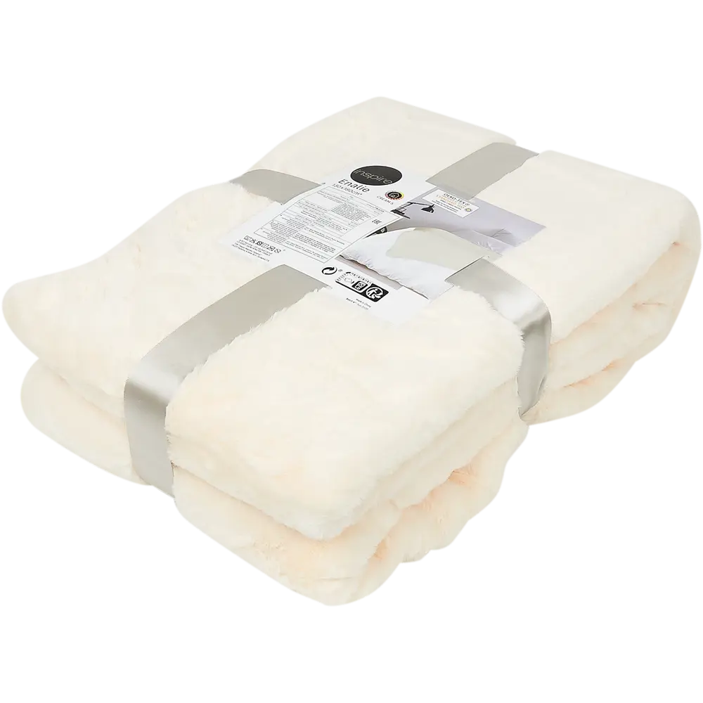Плед Inspire Enalie Cream 5 200x220 см полиэстер цвет кремовый 82560495 STLM-2161686  - Вид №2