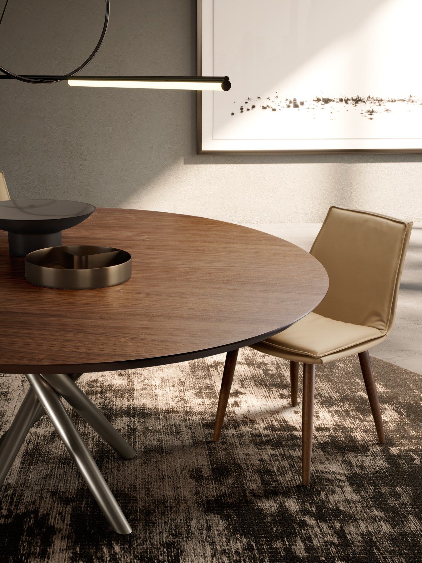 Круглый деревянный стол EFORMA BALY ARCH-00121367 - Вид №2