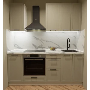 Кухонный гарнитур 200x60 см Ньюпорт БШВ цвет топо