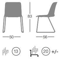 Segis Стул из полипропилена, штабелируемый салазками To-be sun-id-1495088 - Вид №5
