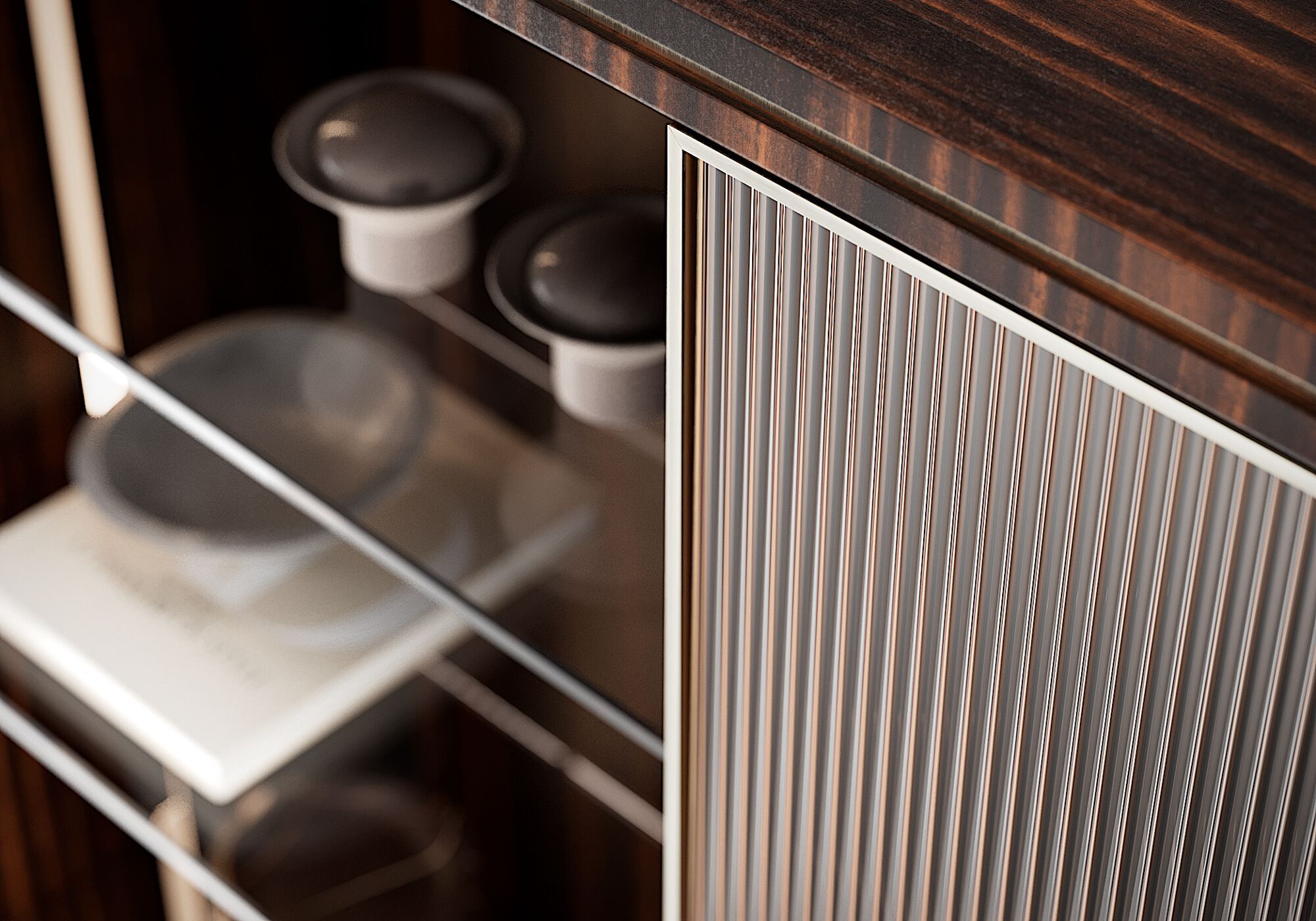 Деревянный и стеклянный шкаф с распашными дверцами Capital Collection Aurelia ARCH-00073283 - Вид №16