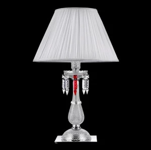 Настольная лампа Crystal Lux Princess LG1 CRYSTAL LUX ИНТЕРЬЕРНЫЕ 110893 Белый;прозрачный