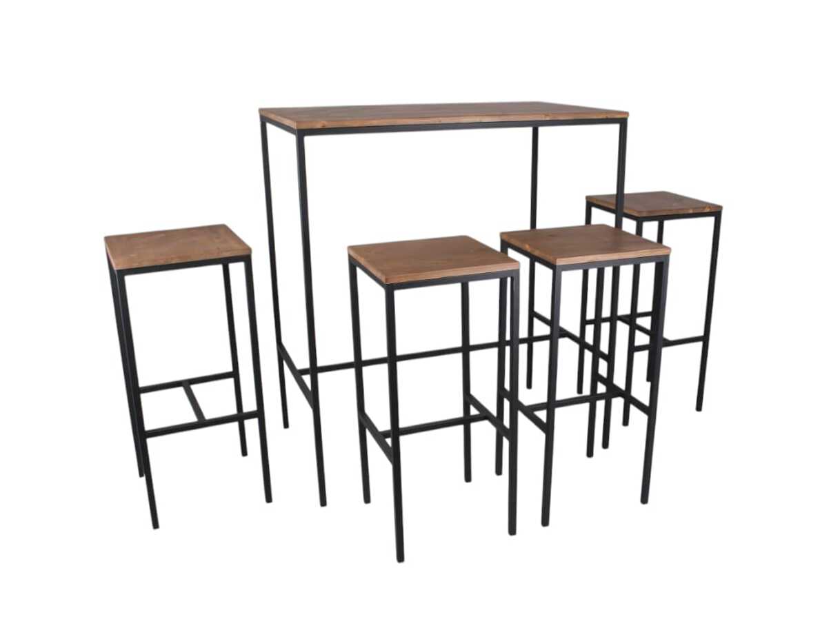 Набор столов и стульев из ламината и металла WS Design BIRRERIA ARCH-00132681