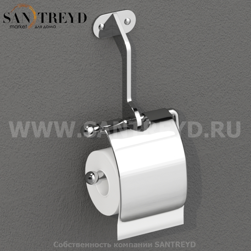 742190 Бумагодержатель с крышкой, цвет Хромированный Kerasan ACCESSORIES Италия 