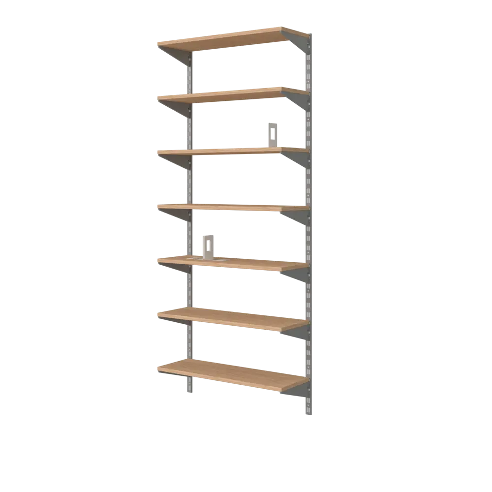 Кронштейн Spaceo 47 см для двурядной направляющей нагрузка до 55 кг цвет серый STLM-2078147 - Вид №7