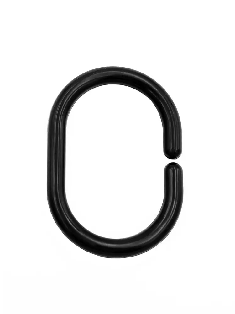 89263842 Кольца для шторы в ванную Bath Plus АК-05М цвет черный матовый 12 шт STLM-0982636