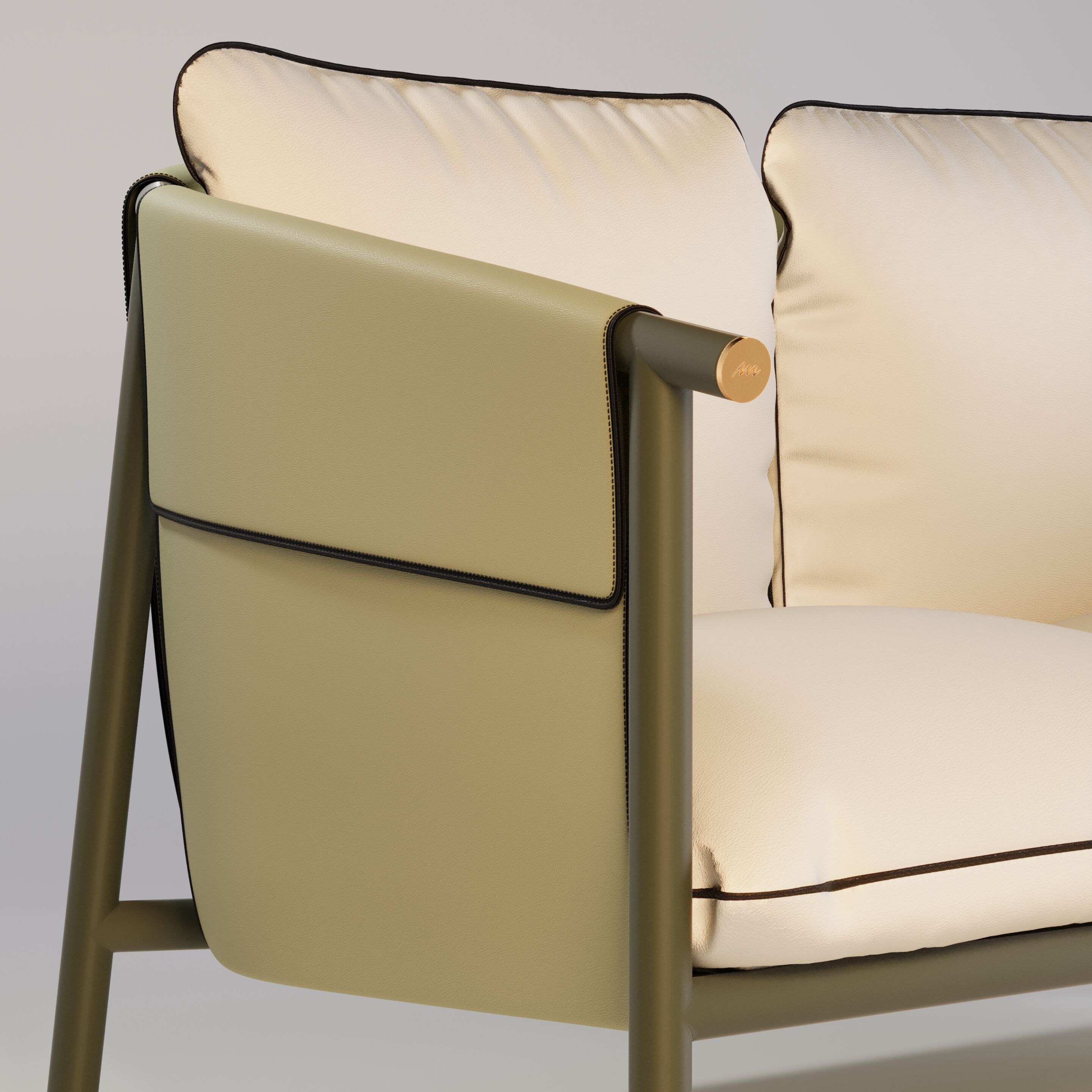 2-местный тканевый садовый диван Myface Селин ARCH-00018650 - Вид №2