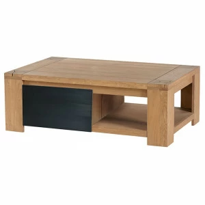 Журнальный столик деревянный с полкой дуб 1 Woody VAVI WOODY 132612 Бежевый