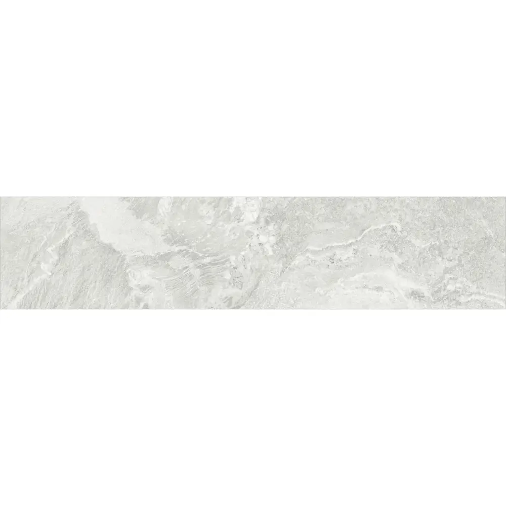 Глазурованный керамогранит Alma Ceramica Tiberio 70 20x90 см 1.62 м² матовый цвет светло-серый 89456756 STLM-2140657 - Вид №1