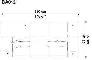 B&B Italia 3-х местный тканевый диван Dock sun-id-1376507 - Вид №91
