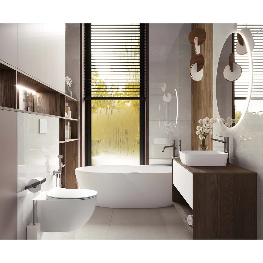 Глазурованный керамогранит Laparet French Smoke 60x120 см 1.44 м² глянцевый цвет светло-серый 86484981 STLM-2044266 - Вид №2