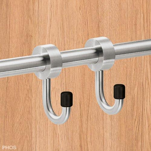 HK12 Запираемый крюк для стержня/трубы ø12 мм PHOS  - Вид №1