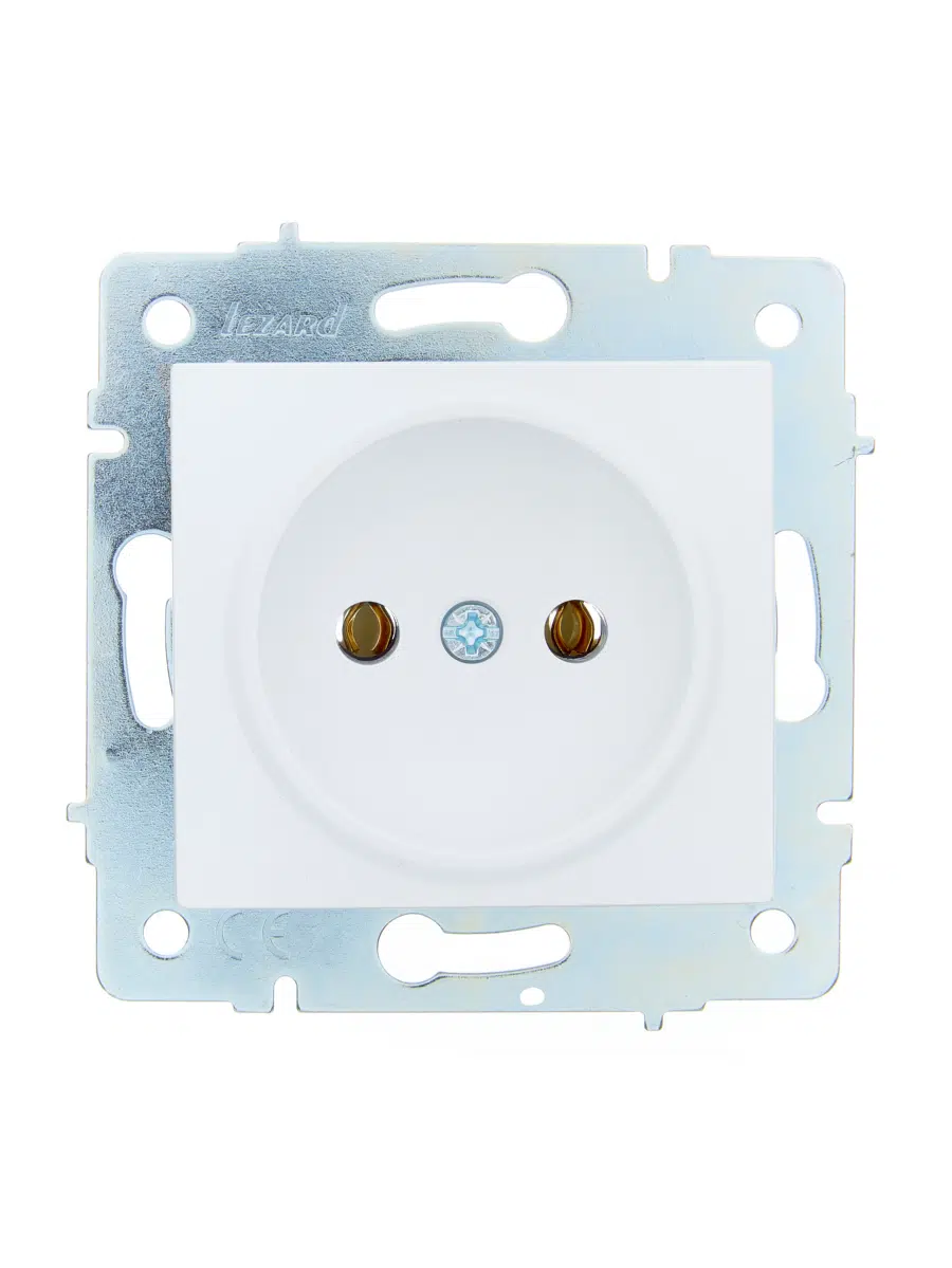 ASTI Розетка б/з ПБТ белая механизм LEZARD 7081-0288-121B