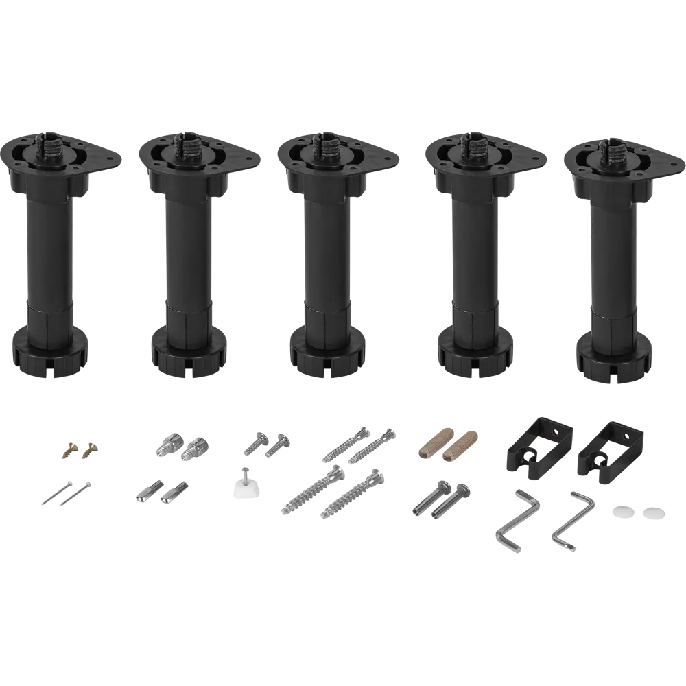 Каркас напольный угловой 100x70x56 см, ЛДСП, цвет белый DELINIA STLM-2207247 - Вид №3