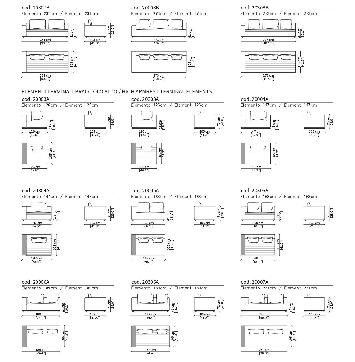 Двусторонняя ткань диван Frigerio Эдди ARCH-00000738 - Вид №8