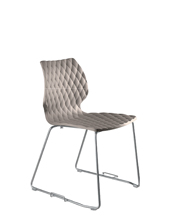 Uni552-G Стул со стальным каркасом салазок и сцепным устройством. Полипропиленовая оболочка. Et al. Uni