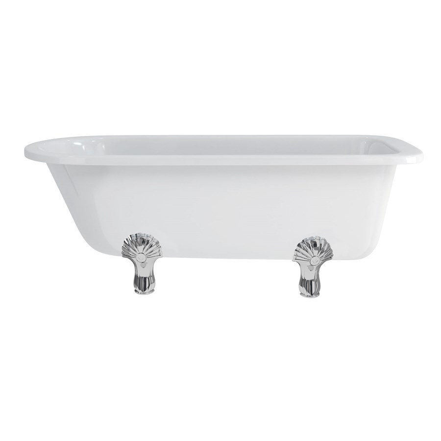 Burlington Односторонняя ванна Blenheim с роскошными ножками с ножками Luxury Classic в черном цвете E2 L3B  - Вид №4