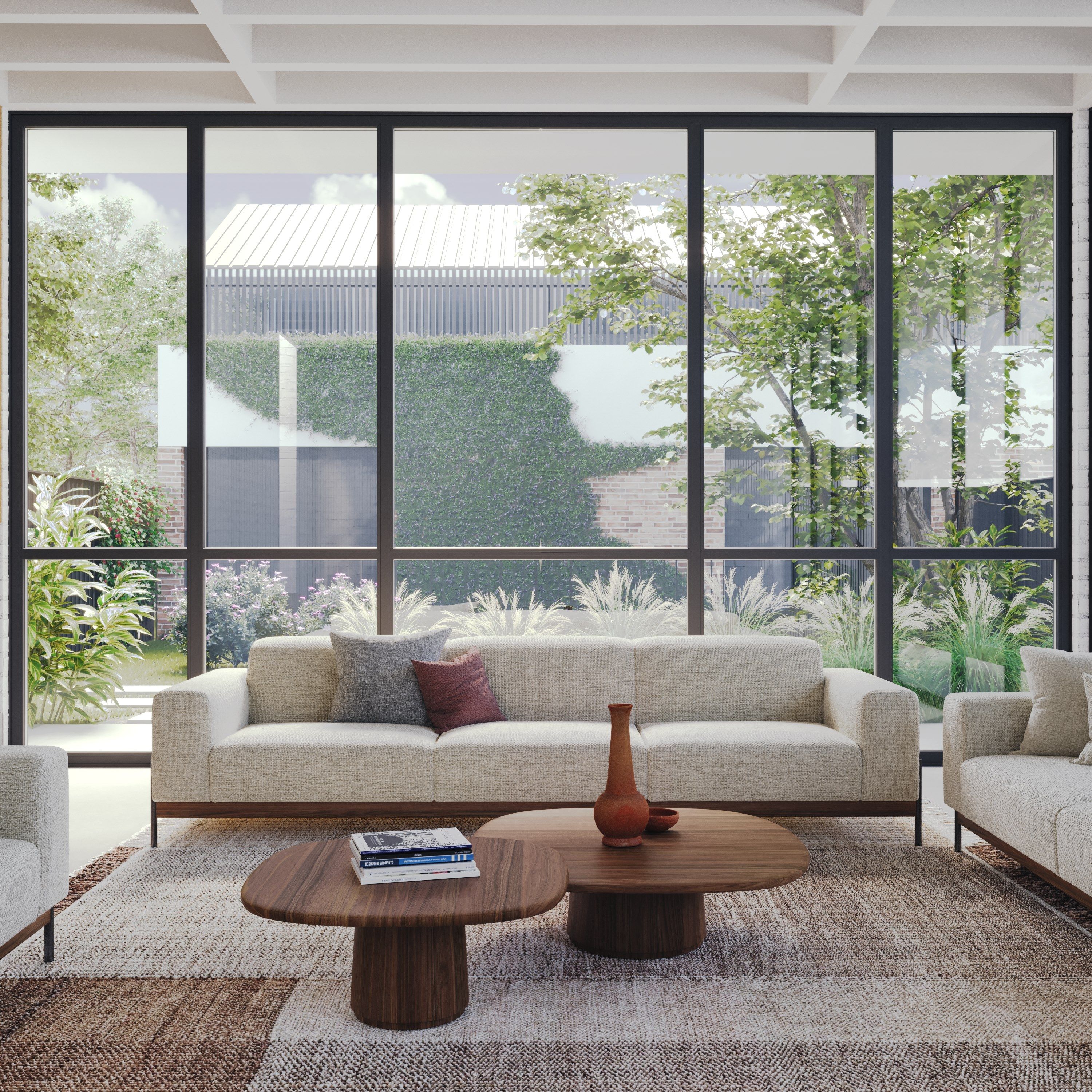 Деревянный низкий квадратный журнальный столик для гостиной Wewood Amos ARCH-00024447 - Вид №5