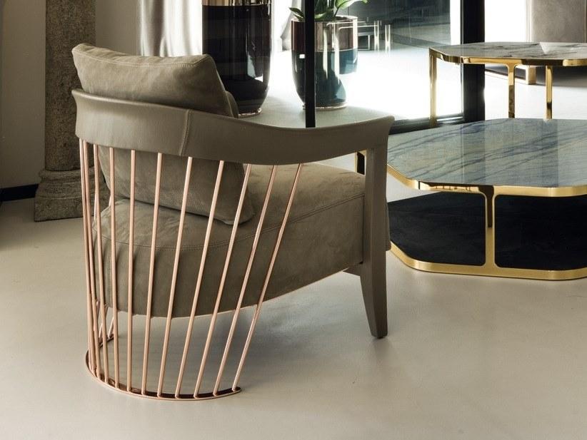 Longhi Кожаное кресло с подлокотниками Loveluxe 2018 – illusion collection X 689 - Вид №1