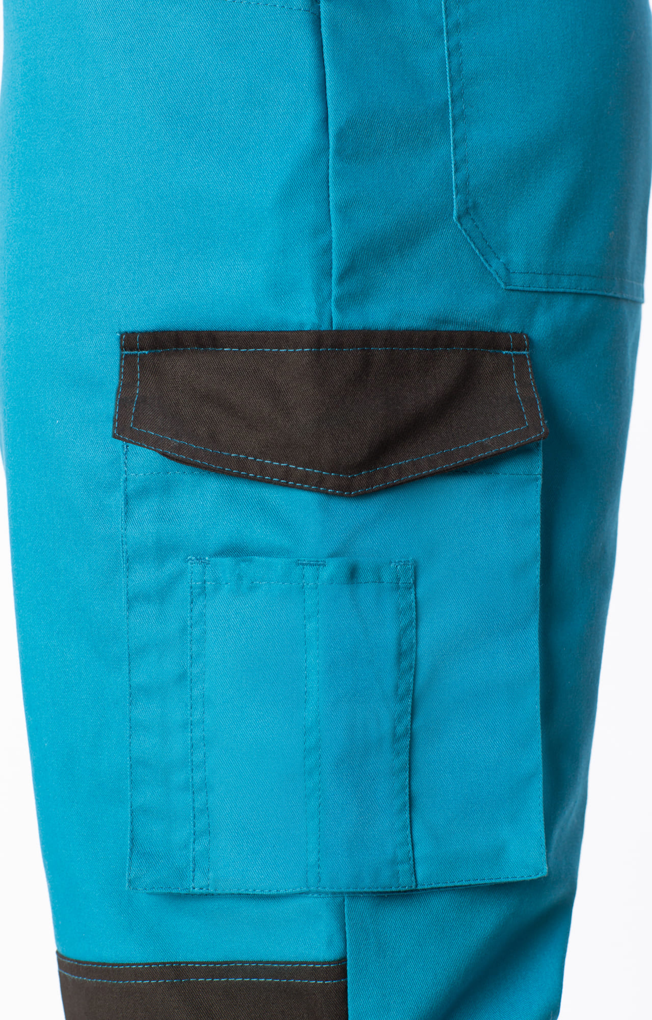 5031505 Костюм  NEW аквамарин-черный STATUS  Летняя спецодежда  размер 64-66/182-188  - Вид №13