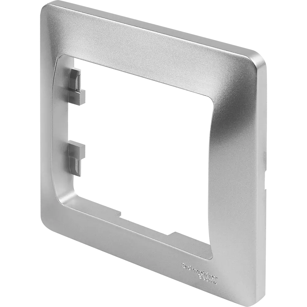 Рамка Schneider Electric Glossa алюминий для розеток и выключателей 86710711 STLM-0070900 - Вид №1
