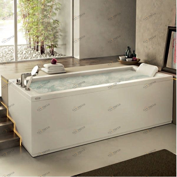 Ванна с гидромассажем "BASE" Energy 180 угловая 9443-785A Dx Jacuzzi 9443785ADX