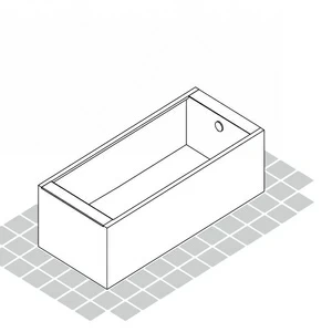 Напольная ванна Petra Bath 180х75