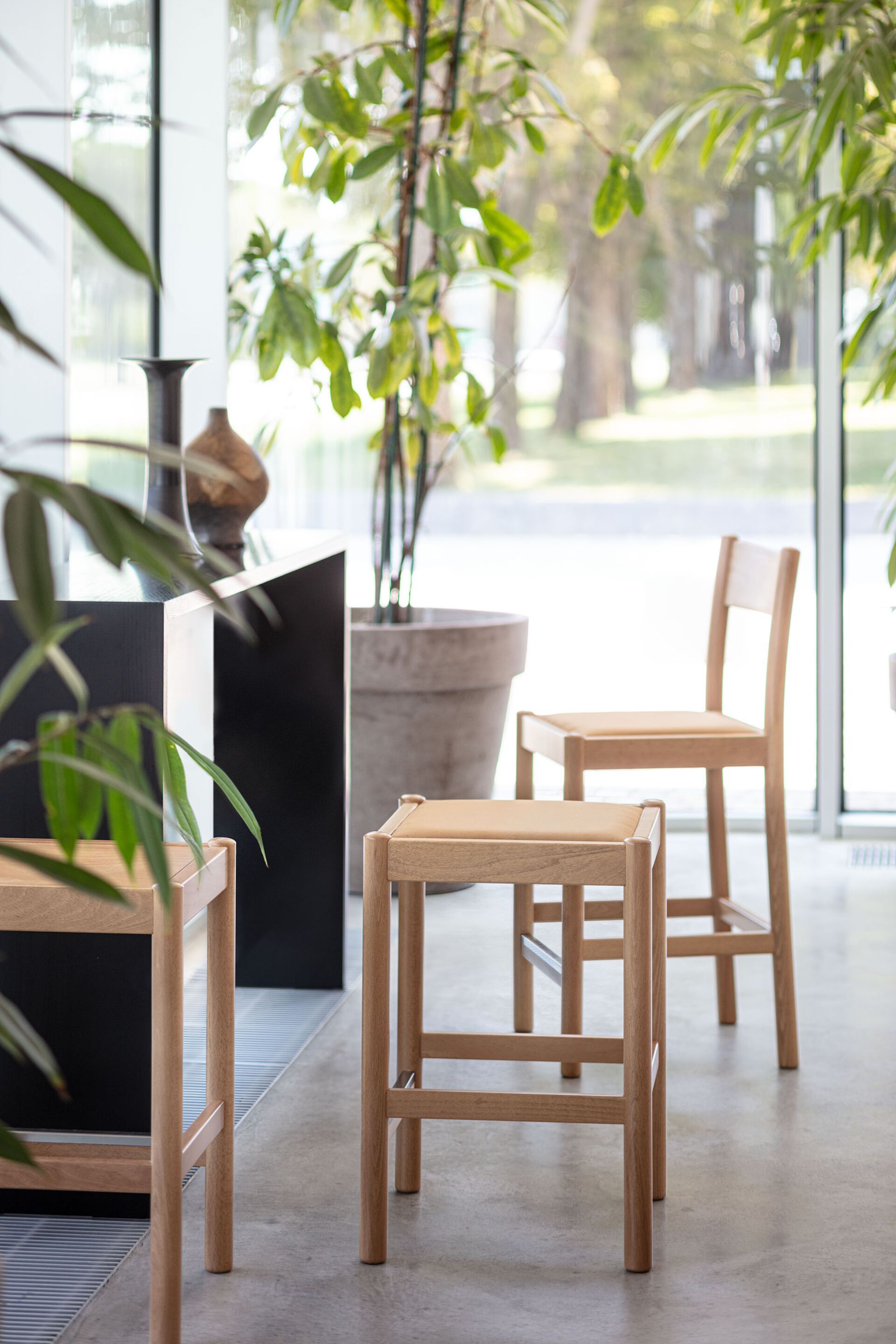 Высокий стул из массива дерева со спинкой SIPA Пальма ARCH-00098723 - Вид №7