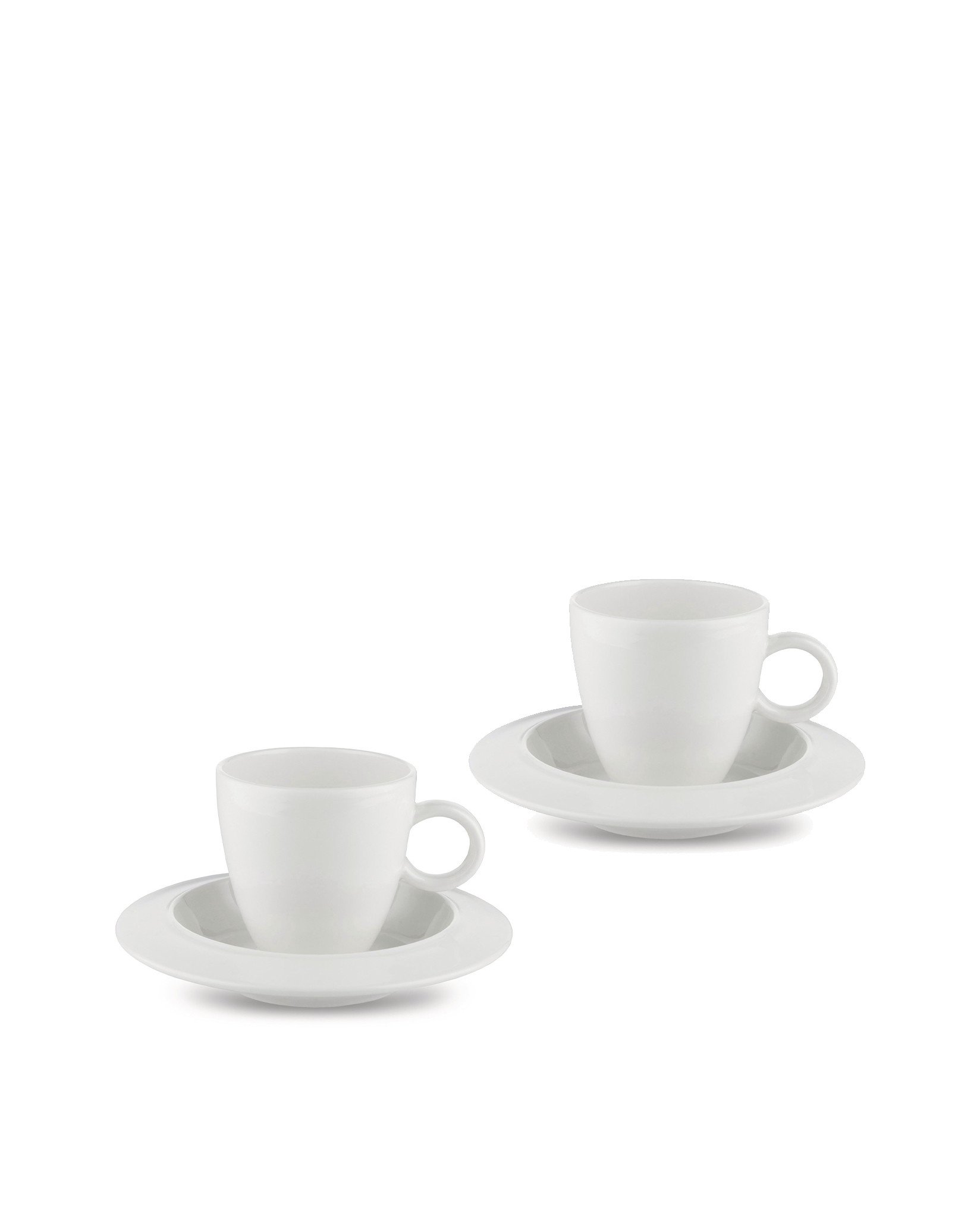 Набор из 2 фильтрованных кофейных чашек Alessi Bavero с блюдцами TAC1/87S - Вид №1