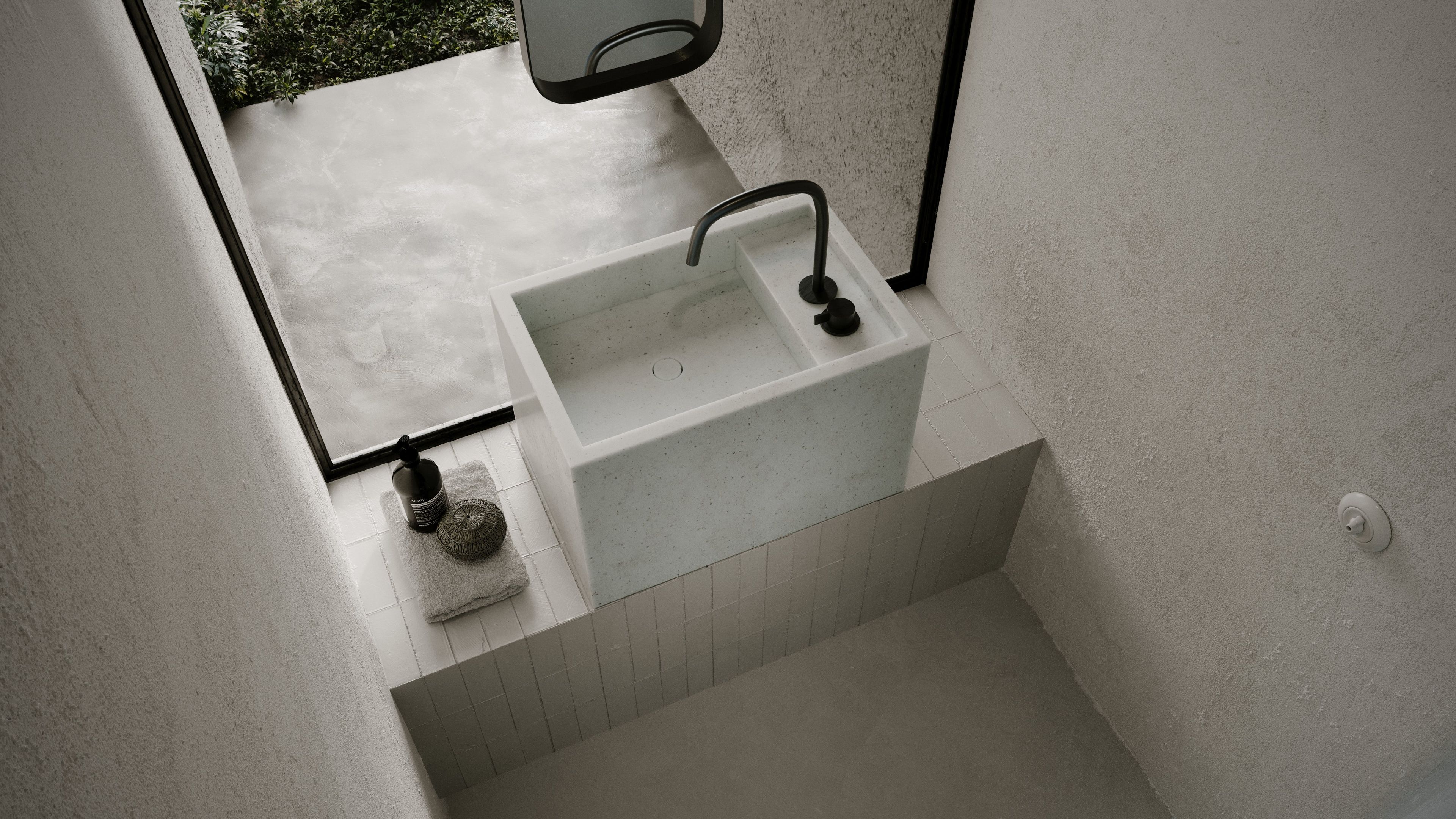 Одиночный подвесной умывальник из натурального камня COCOON Piet Boon ARCH-00052049 - Вид №6