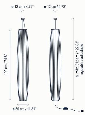 BOVER Подвесной светильник из ткани Maxi sun-id-1391084 - Вид №1
