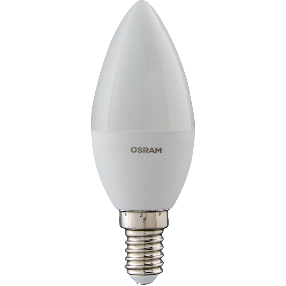 Лампа светодиодная Osram Antibacterial E14 220-240 В 5.5 Вт свеча 470 лм холодный белый свет 82807761 STLM-2193313  - Вид №1