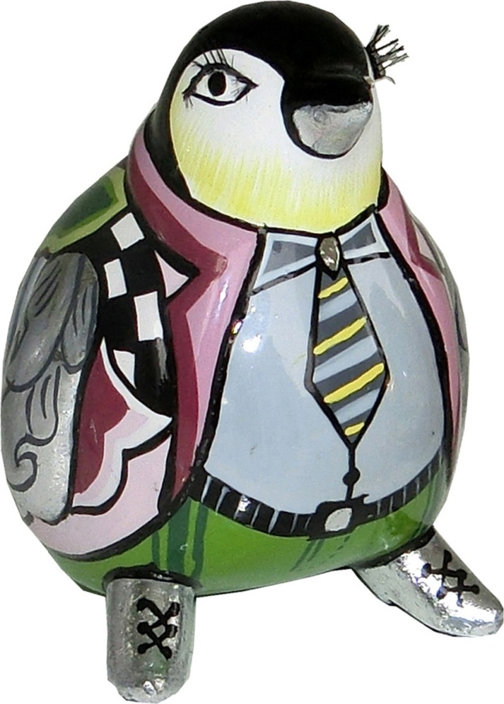 10649760 Goebel Скульптуpа  "Пингвин "Лассе"" 9см Композит 