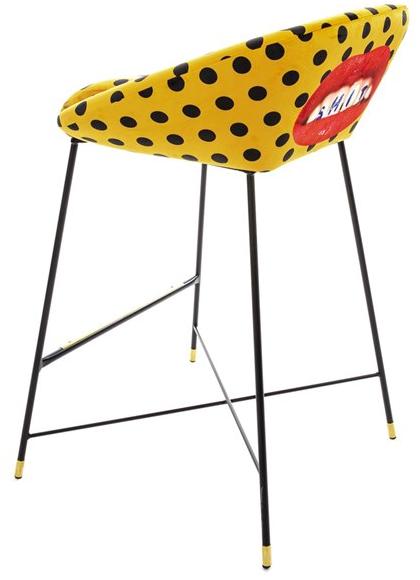 Seletti Высокий табурет из ткани со спинкой Seletti wears toiletpaper 16167 - Вид №3