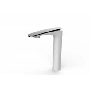 WW MX Арт. ESSEN 615 WT Хром-белый. Смеситель для умывальника однорычажный, высокий.