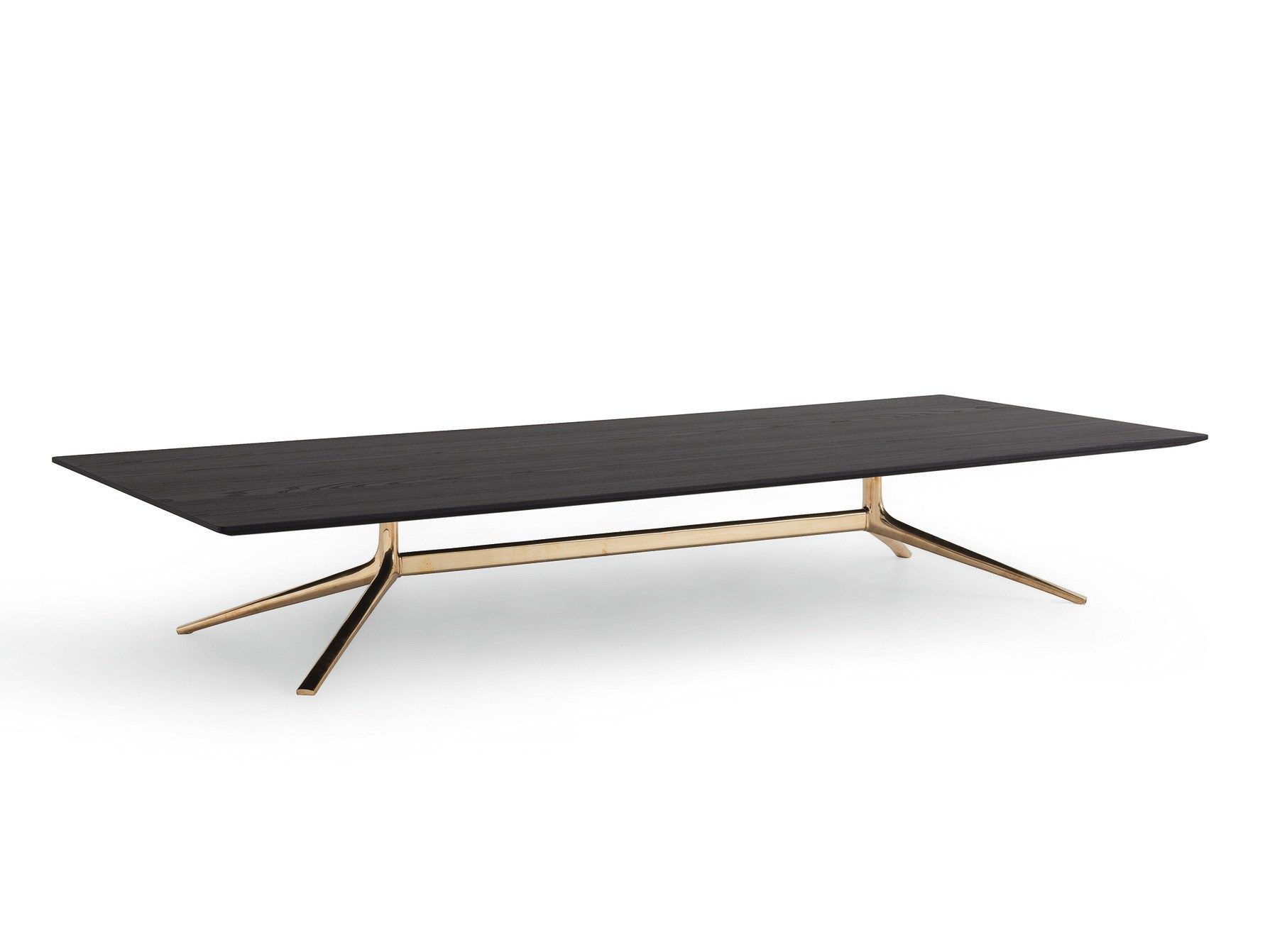 Мраморный прямоугольный низкий журнальный столик Poliform ARCH-00030273