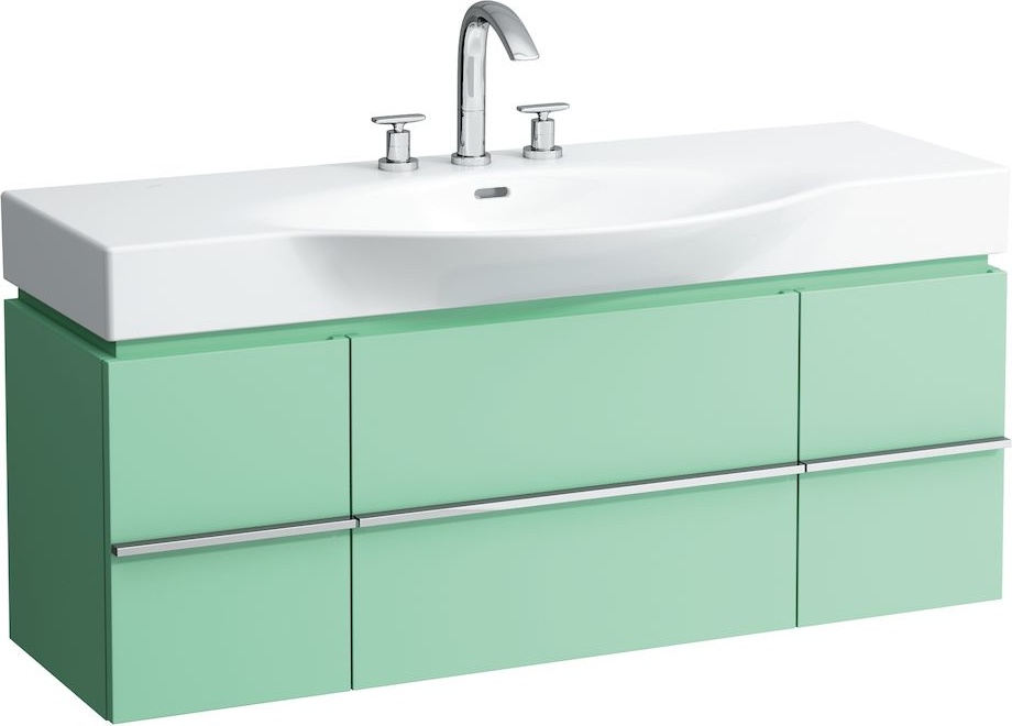 H4013020755481 Шкафчик под раковину, для раковин 811704, 812704, 2 выдвижных ящика с 2 дверцами, 2 стеклянные полки LAUFEN PRO - Вид №14