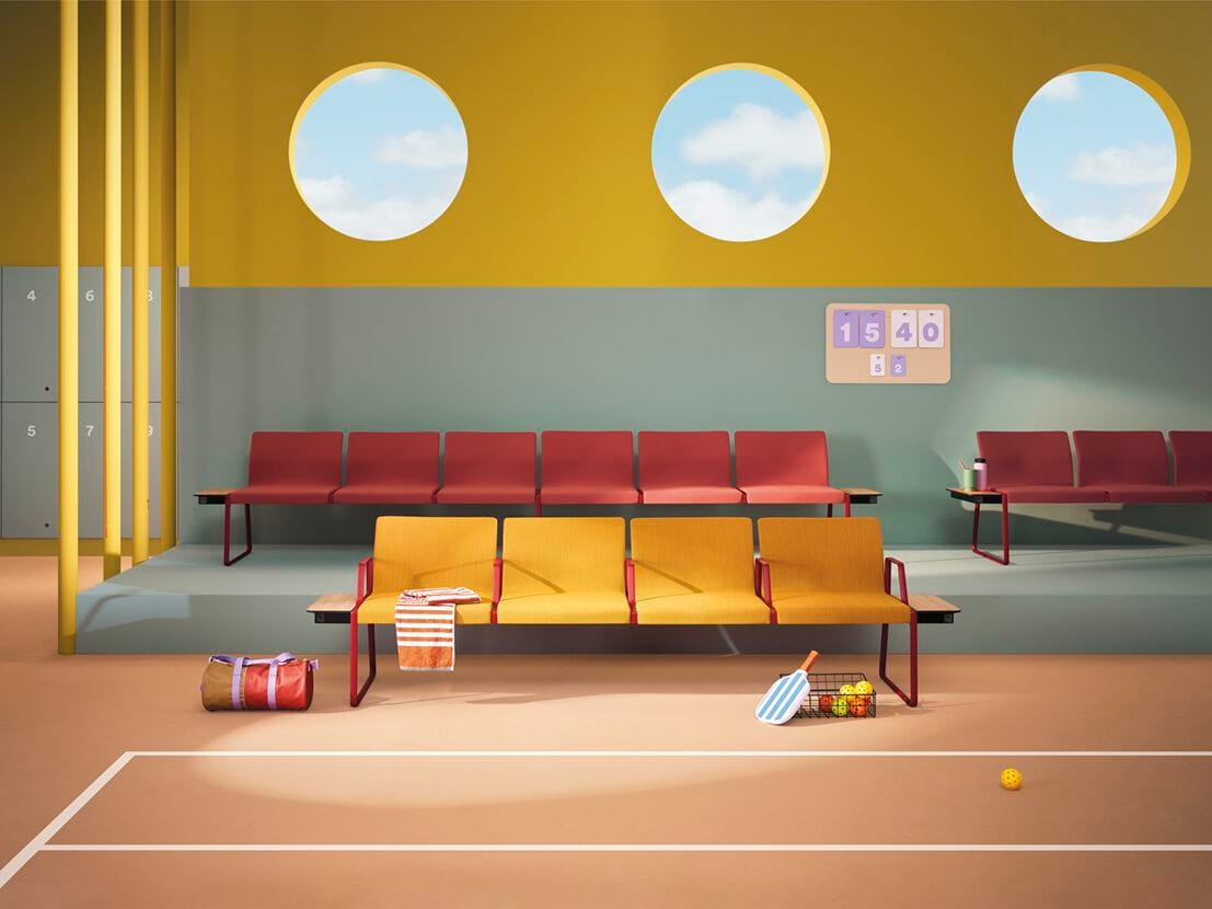 Сидение на перекладине с подлокотниками Pedrali Plural ARCH-00096612 - Вид №5