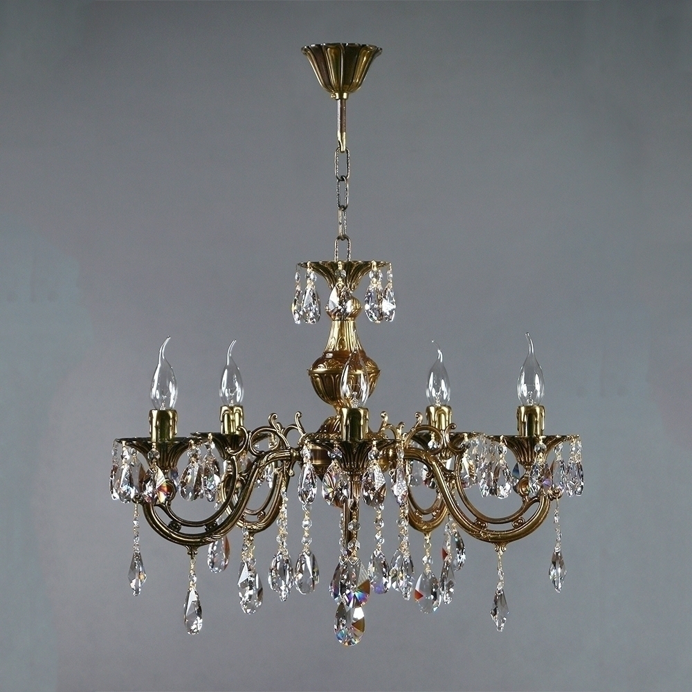 096827 Люстра Ambiente 5L 8818/5 PB Tear Drop Mantra Aria