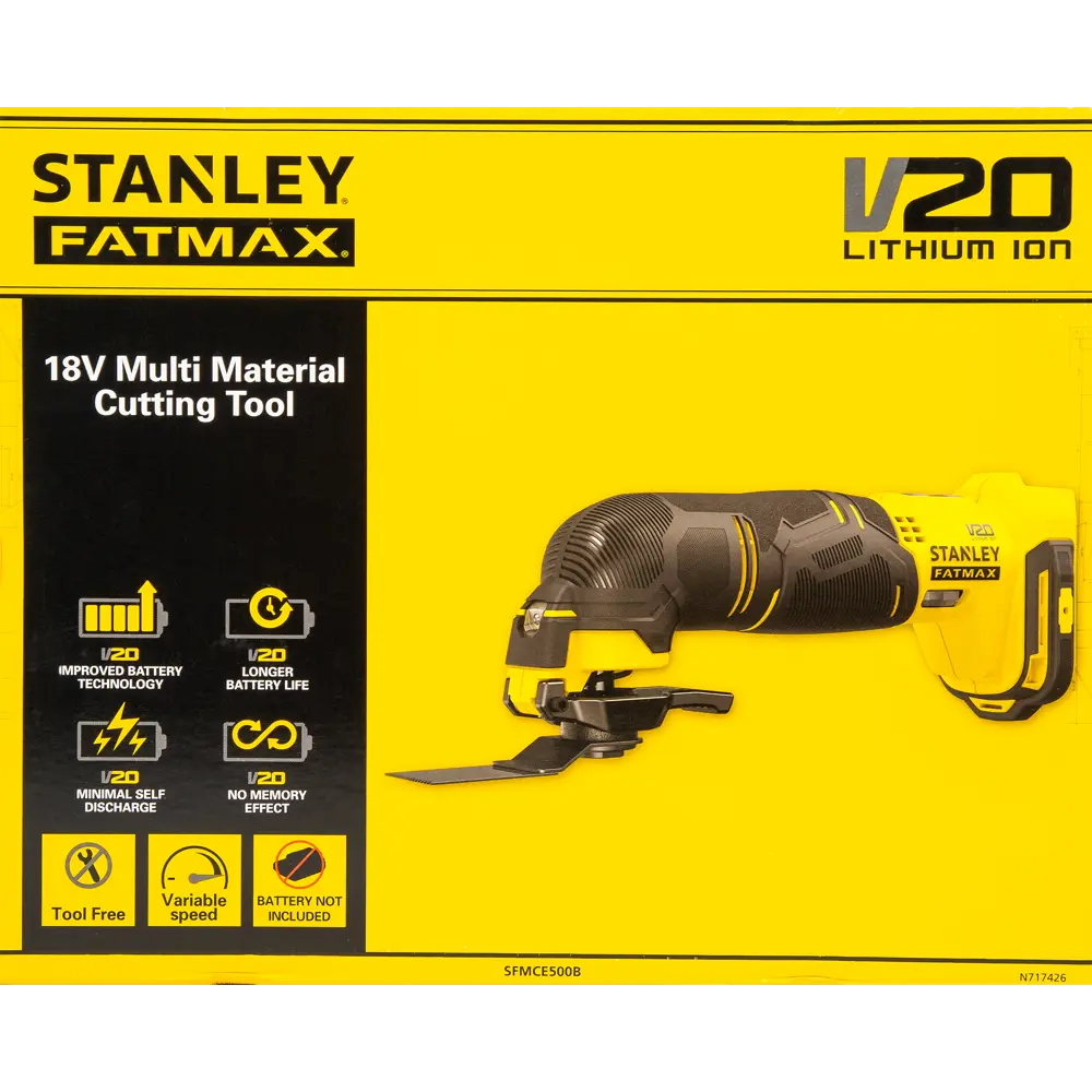 Реноватор аккумуляторный Stanley Fatmax SFMCE500B-XJ, 18 В Li-Ion, без АКБ и ЗУ STLM-2046830 - Вид №7