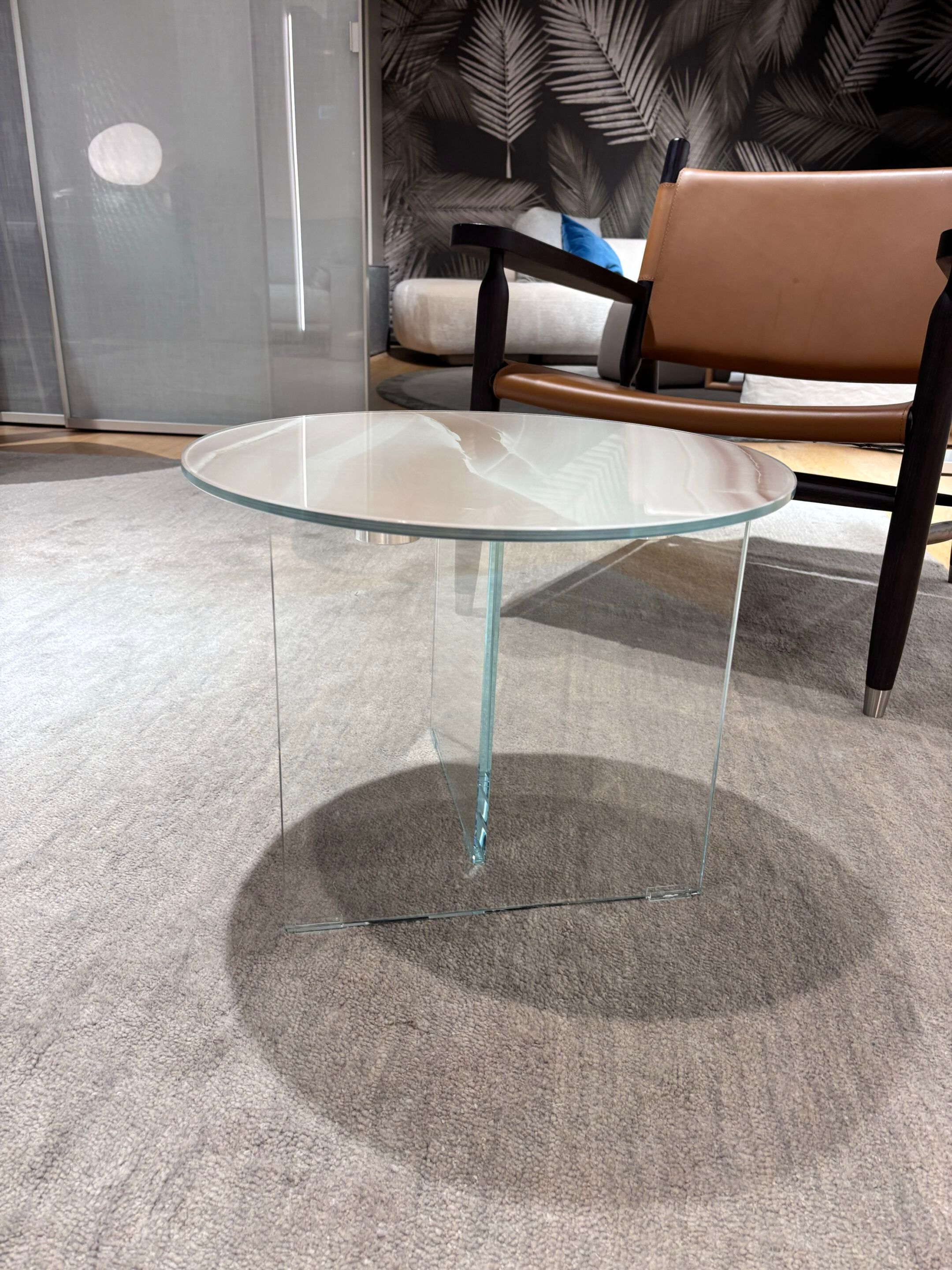 Круглый стеклянный журнальный столик In Stock озеро ARCH-00149624 - Вид №1