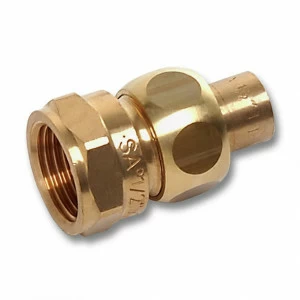 143301534 SANHA 4330G сгон ВП-ВР, бронза, с плоским уплотнением 15x3/4 мм